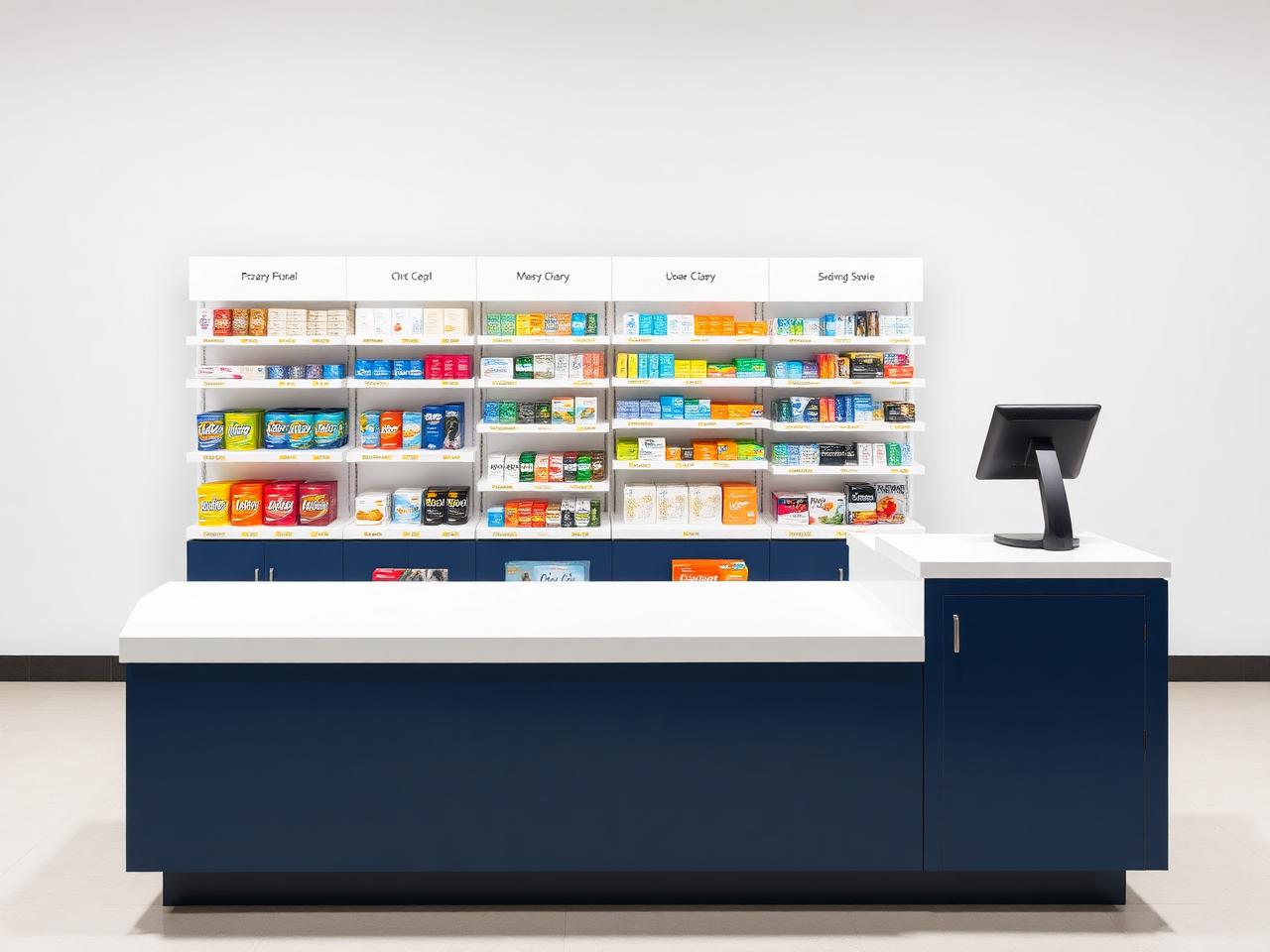 Mostrador de caja farmacia